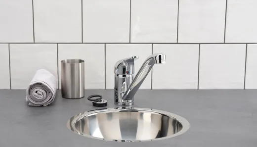 ✅ REGINOX Clean & Care Aqua Line Rio (L) SP-CC Einbaubecken Edelstahl Waschbecken fl�chenb�ndig 3 in 1 ohne �berlauf medizinischer Bereich