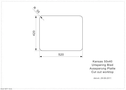 REGINOX Clean & Care Kansas 50x40 (L) KG-CC 25cm Tief Einbausple Edelstahl mit Flachrand 3 in 1 ohne berlauf medizinischer Bereich