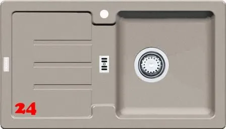 FRANKE Kchensple Strata STG 614-78 Fragranit+ Einbausple / Granitsple mit Siebkorb als Stopfen- oder Drehknopfventil