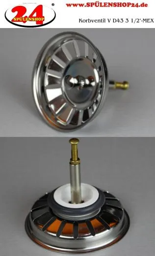 Korbventil V D43 AS16 3 1/2"-MEX
