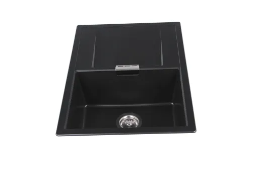 ❎ SCHOCK Kchensple Mono D-100S Cristadur Nano-Granitsple / Einbausple mit Drehexcenter