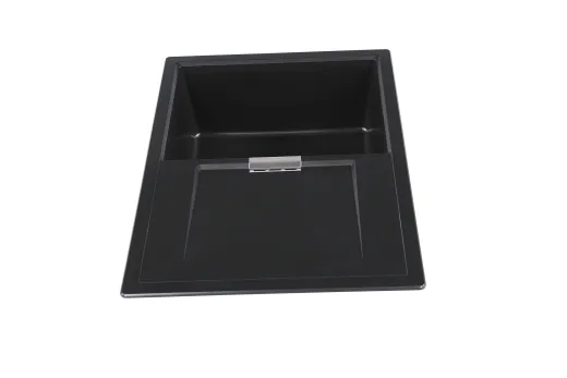 ❎ SCHOCK Kchensple Mono D-100S Cristadur Nano-Granitsple / Einbausple mit Drehexcenter