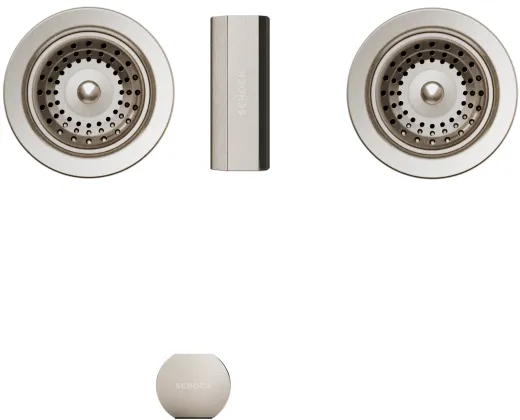 SCHOCK Kchensple Mono D-150 Cristadur Nano-Granitsple / Einbausple mit Drehexcenter