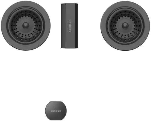 SCHOCK Kchensple Mono D-150 Cristadur Nano-Granitsple / Einbausple mit Drehexcenter
