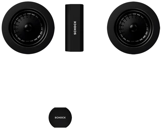 SCHOCK Kchensple Mono D-150 Cristadur Nano-Granitsple / Einbausple mit Drehexcenter