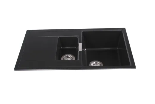 SCHOCK Kchensple Mono D-150 Cristadur Nano-Granitsple / Einbausple mit Drehexcenter