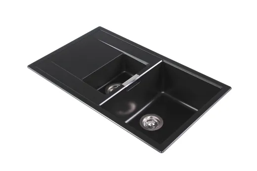 SCHOCK Kchensple Mono D-150 Cristadur Nano-Granitsple / Einbausple mit Drehexcenter