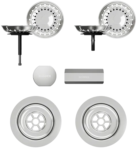 SCHOCK K�chensp�le Mono D-150 Cristadur� Nano-Granitsp�le / Einbausp�le mit Drehexcenter