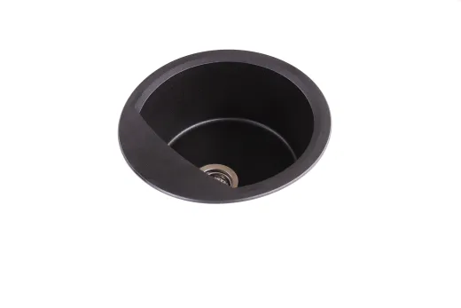 SCHOCK Kchensple Manhattan R-100 Cristalite Granitsple / Rundbecken Basic Line mit Drehexcenter