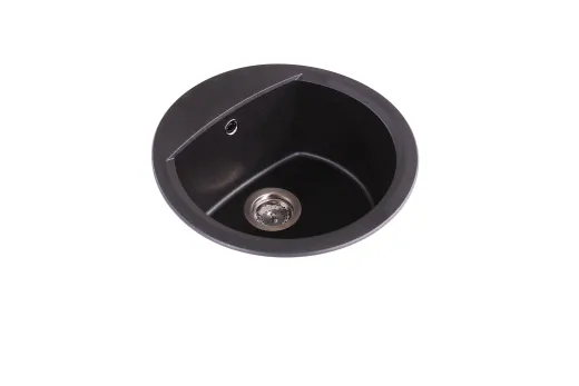 SCHOCK Kchensple Manhattan R-100 Cristalite Granitsple / Rundbecken Basic Line mit Drehexcenter