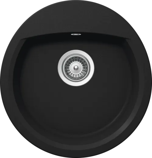 SCHOCK Kchensple Manhattan R-100 Cristalite Granitsple / Rundbecken Basic Line mit Drehexcenter