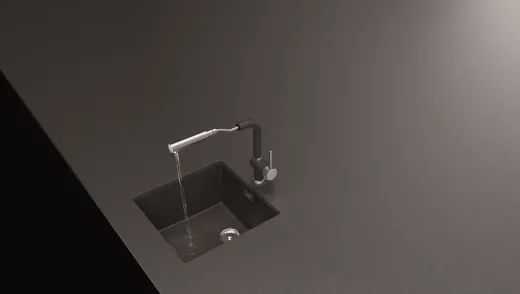 SCHOCK Kchenarmatur Piega Chrom Einhebelmischer mit Zugauslauf 360 schwenkbarer Auslauf mit Schlauchbrause