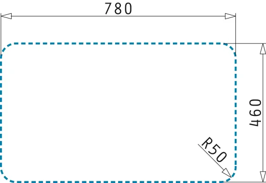 PYRAMIS Kchensple Space Mini 1B 1D Einbausple / Edelstahlsple Siebkorb als Drehknopfventil