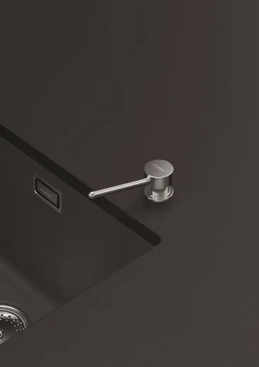 Schock Seifenspender Amur Splmittelspender / Dispenser Chrom