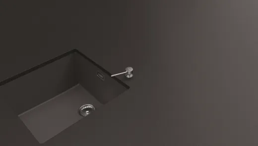 Schock Seifenspender Amur Splmittelspender / Dispenser Chrom