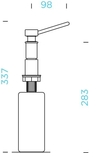 Schock Seifenspender Amur Splmittelspender / Dispenser Chrom