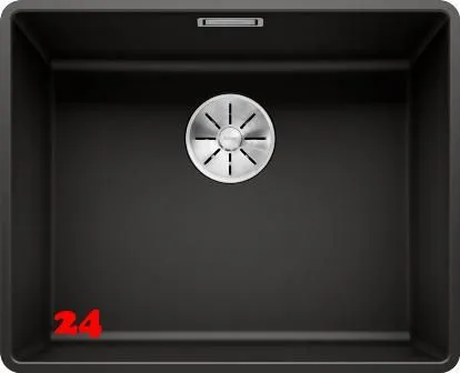 BLANCO Subline 500-F Silgranit PuraDurII Granitsple Flchenbndig Ablaufsystem InFino mit Handbettigung