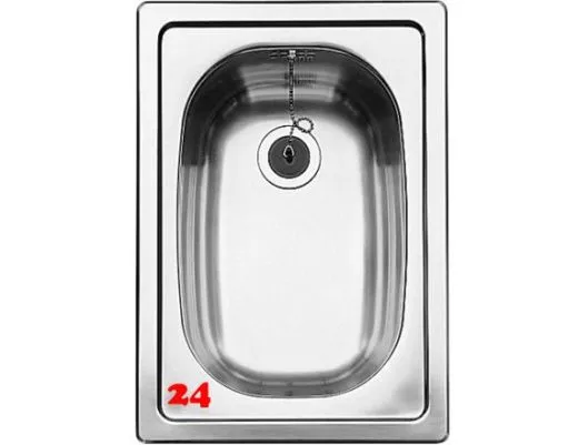 ✅ BLANCO Kchensple TOP EE 3x4 Edelstahlsple / Einbausple Ablauf mit Gummistopfen