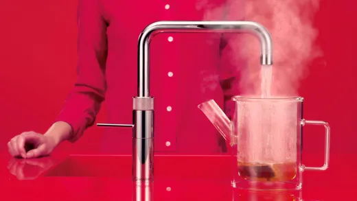 ✅ QUOOKER FUSION Square Combi B Einhebelmischer Edelstahl & 100C Armatur Kochendwasserhahn (COMBIFNSSST)