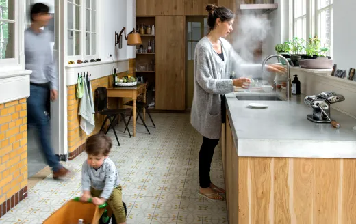 ✅ QUOOKER FUSION Round Combi B Einhebelmischer Edelstahl & 100C Armatur Kochendwasserhahn (COMBIFNRSST)