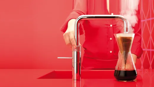 ✅ QUOOKER FUSION Square Combi (+) B Einhebelmischer Edelstahl & 100C Armatur (COMBI+FNSSST)