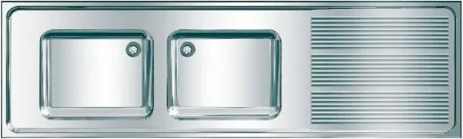 KWC PROFESSIONAL Maxima MAXS 212-200-BL Gewerbesple Auflage / Abdeckung fr Spltisch Becken links (2000x600mm)