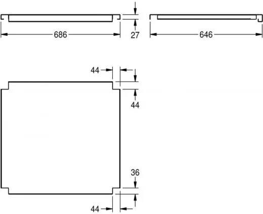 KWC PROFESSIONAL Maxima Tablar MAXT70-70 passend zum Untergestell MAXF70-70