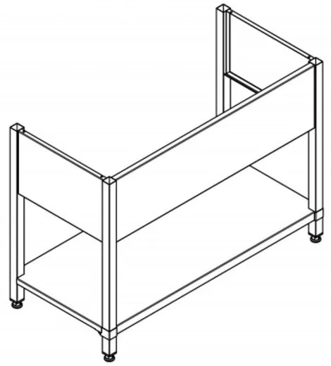 KWC PROFESSIONAL Maxima Untergestell MAXF120-60 passend zu Maxima Gewerbesplen MAXS200-120, MAXS112-120, MAXS117-120