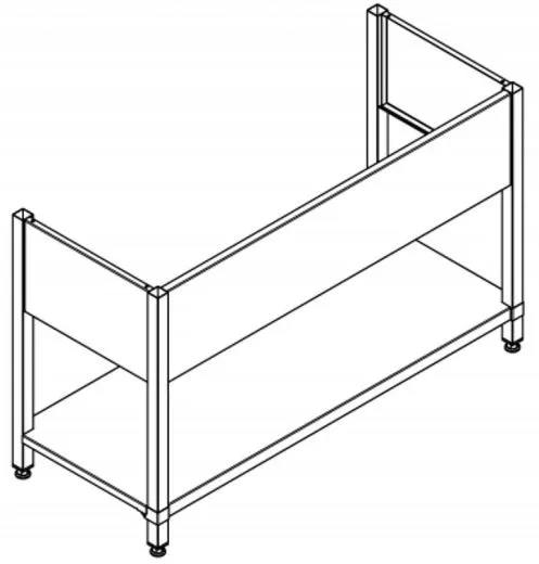 KWC PROFESSIONAL Maxima Untergestell MAXF140-60 passend zu Maxima Gewerbesplen MAXS112-140 und MAXS117-140