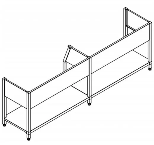 KWC PROFESSIONAL Maxima Untergestell MAXF260-60 passend zu Maxima Gewerbesplen MAXS222-260 und MAXS227-260
