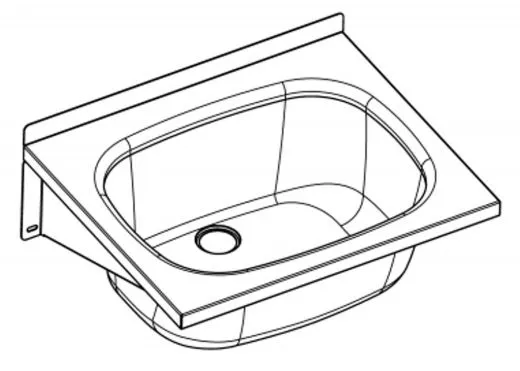 KWC PROFESSIONAL Sirius Ausgussbecken BS330 fugenlos verschweiter Mehrzwecktrog fr Wandmontage