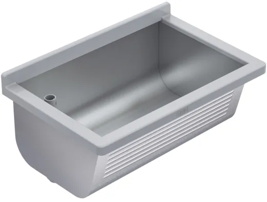 KWC PROFESSIONAL Sirius Universalwaschtrog BS311N fugenlos verschweiter Waschtrog fr Wandmontage Ablauf links