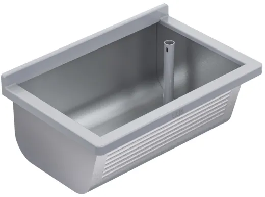 KWC PROFESSIONAL Sirius Universalwaschtrog BS312N fugenlos verschweiter Waschtrog fr Wandmontage Ablauf rechts