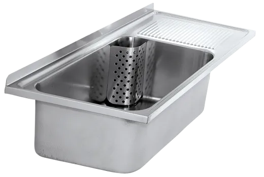 KWC PROFESSIONAL Sirius Mehrzweckbecken BS352 fr Auflage- oder Wandmontage Abtropfflche rechts / Becken links