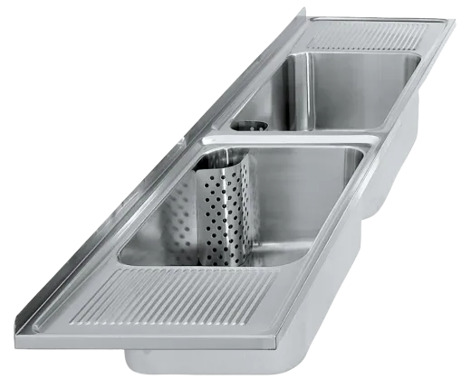 KWC PROFESSIONAL Sirius Mehrzweckbecken BS353 fr Auflage- oder Wandmontage Abtropfflche links und rechts