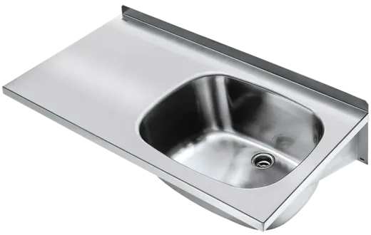 KWC PROFESSIONAL Sirius Mehrzweckbecken BS332 fugenlos verschweiter Waschtrog fr Wandmontage Becken rechts