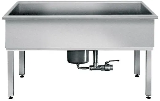 KWC PROFESSIONAL Sirius Werkraumbecken SIRX755 Reinigungsbecken / Schlammfangbecken Edelstahl (1500x600mm)
