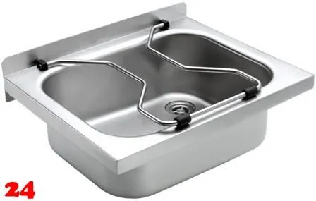 KWC PROFESSIONAL Sirius Wandausgussbecken BS302 Ausgussbecken fr Wandmontage mit Klapprost