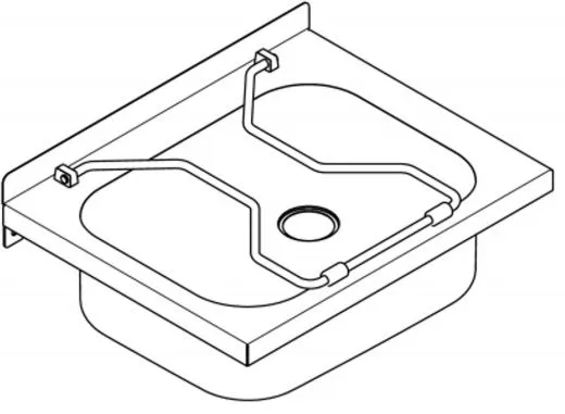 KWC PROFESSIONAL Sirius Wandausgussbecken BS302 Ausgussbecken fr Wandmontage mit Klapprost
