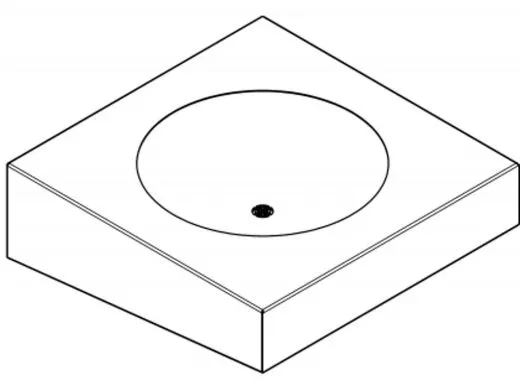KWC PROFESSIONAL Anima Einzelwaschtisch ANMX500 fr Wandmontage fugenlos eingeschweites Rundbecken ohne Hahnlochbohrung