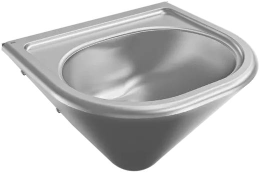 KWC PROFESSIONAL Anima Einzelwaschtisch ANMX450 fr Wandmontage fugenlos eingeschweites Becken