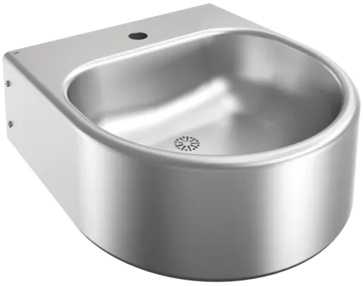 KWC PROFESSIONAL Anima Einzelwaschtisch ANMX461 fr Wandmontage fugenlos eingeschweites Becken mit Armaturenbohrung  35mm