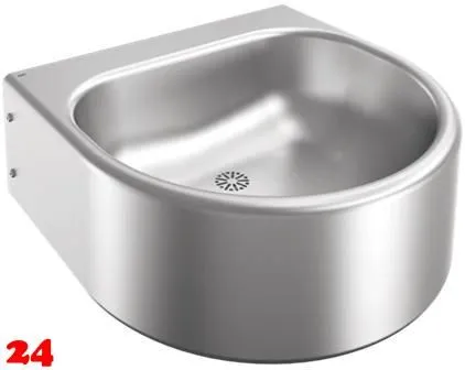 KWC PROFESSIONAL Anima Einzelwaschtisch ANMX462 für Wandmontage fugenlos eingeschweißtes Becken KWC PROFESSIONAL Anima Einzelwaschtisch ANMX462 für Wandmontage fugenlos eingeschweißtes Becken