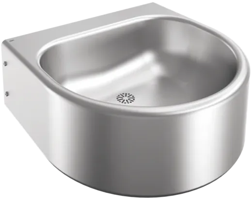 KWC PROFESSIONAL Anima Einzelwaschtisch ANMX462 fr Wandmontage fugenlos eingeschweites Becken