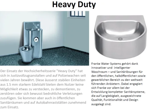 KWC PROFESSIONAL Anima Einzelwaschtisch ANMX462 fr Wandmontage fugenlos eingeschweites Becken