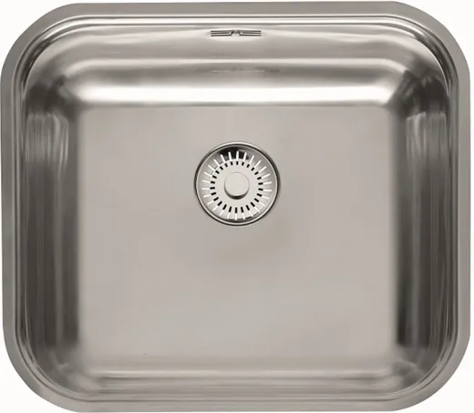 REGINOX Kchensple Colorado Comfort (R) Einbausple Edelstahl mit Einbaurand Siebkorb als Stopfenventil