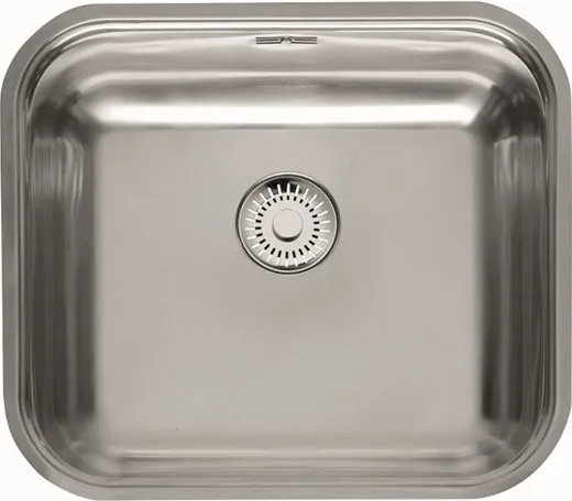 REGINOX Kchensple Colorado Comfort (L) OKG Einbausple Edelstahl 3 in 1 mit Flachrand Siebkorb als Stopfenventil