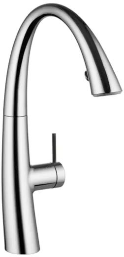 KWC Kchenarmatur Zoe 10.201.122.000FL Einhebelmischer Chrom mit Geschirrbrause und LEDShine (122916)