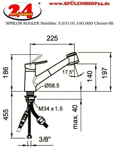 SIMILOR KUGLER Simidisc 5.03116.100.000 Chrom-SB