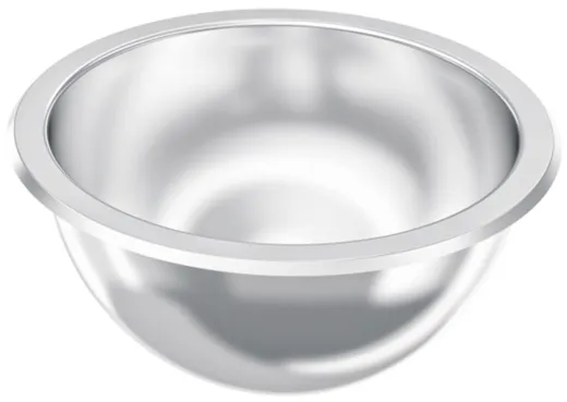 KWC PROFESSIONAL Rondo Rundbecken RNDH200 Einbau-/ Unterbaubecken hochglanzpoliert ohne berlauf